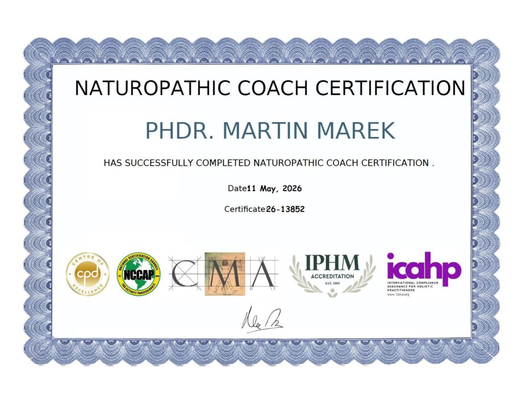 Naturopathic certificate